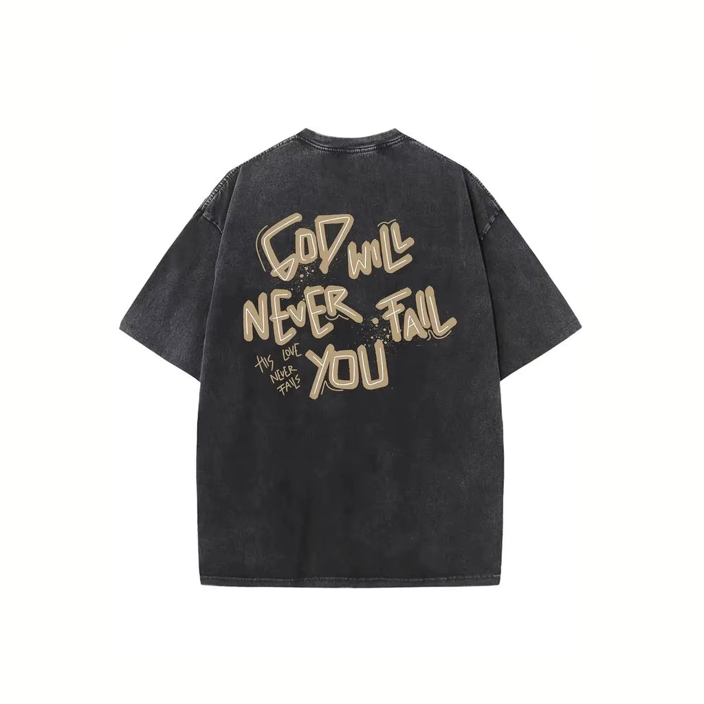 320G Heavy Men'S Washed Vintage Oversized T-Shirts Street Hip Hop Punk T Shirt Women Harajuku Casual Cotton Short Sleeve Tee Top